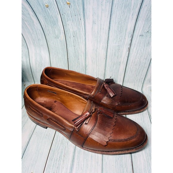 Allen Edmonds Alexandria Mens Size 14B Slip On Dress Shoes Tassel Loafer Brown main image 8